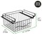 mDesign Compact Hanging Pullout Drawer Basket - Shelf Organizer